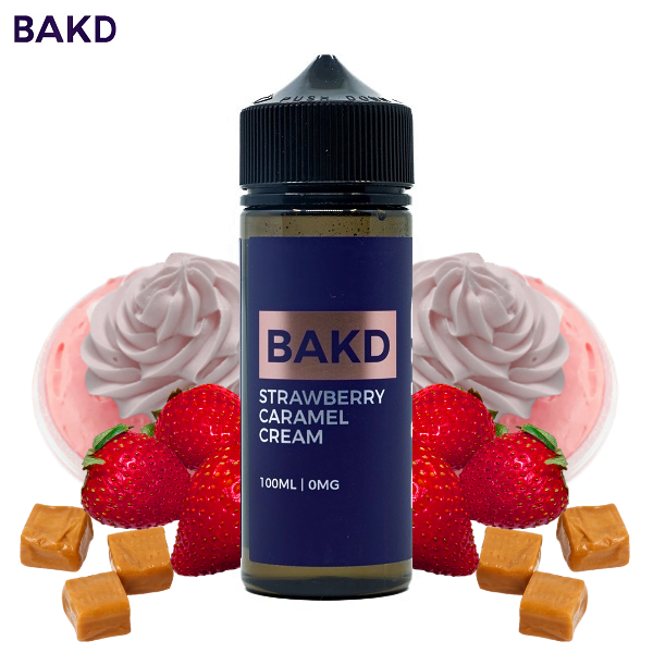 BAKD Strawberry Carmel Cream E-Liquid
