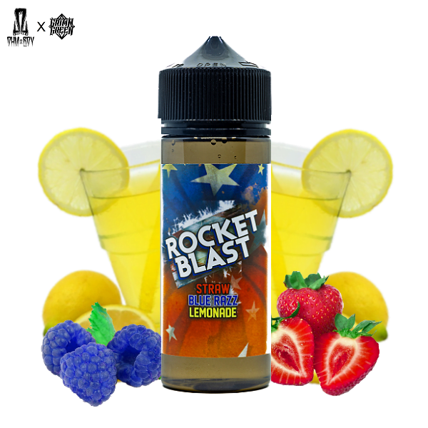 Rocket Blast Straw Blue Razz Lemonade E-Liquid