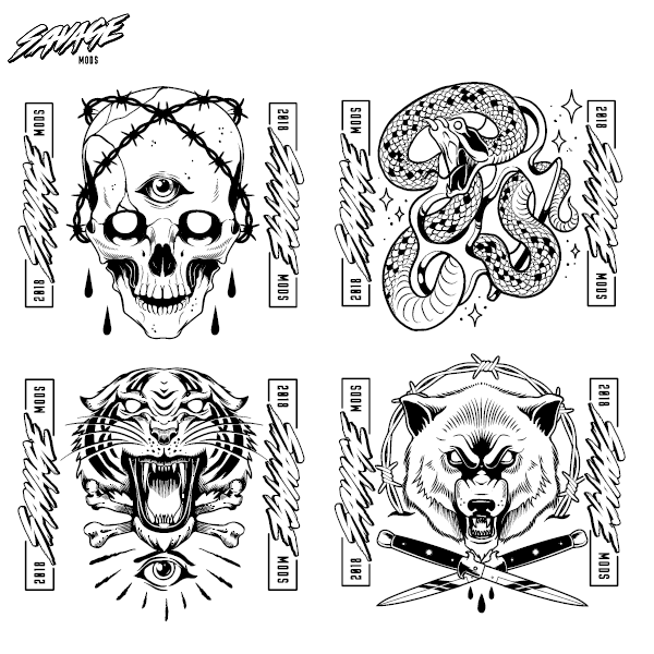 Savage Mods Antagonist Gravur