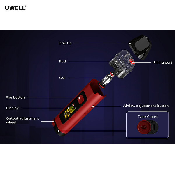 Uwell Crown D Spezifikation