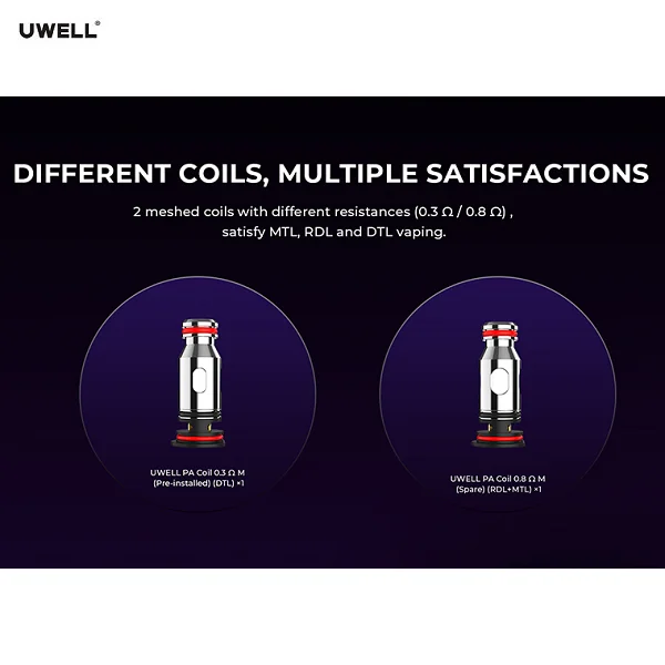 welche e zigaretten sind am besten Uwell PA Replacement Coils