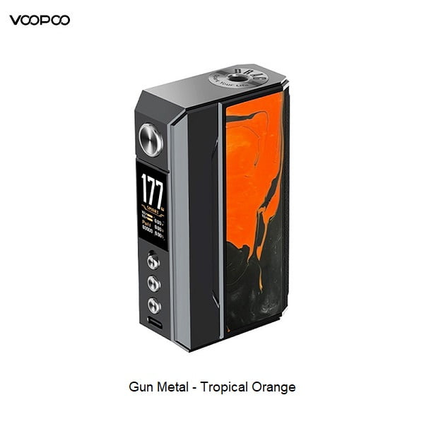 Voopoo Drag 4 Akkutraeger Gun Metal - Tropical Orange