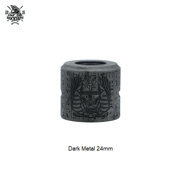 Rockvape Pharaoh Curse RDA Cap 25mm Dark Metal