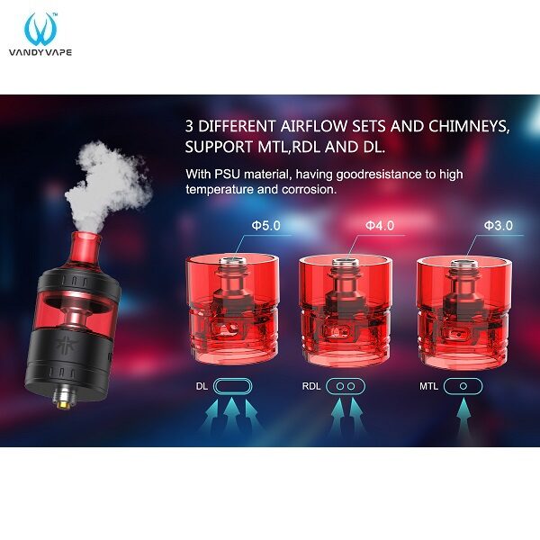 Vandy Vape Requiem RTA Airflow Setups
