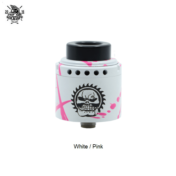 Suicide Mods Ripsaw RDA Rockvape Custom White - Pink
