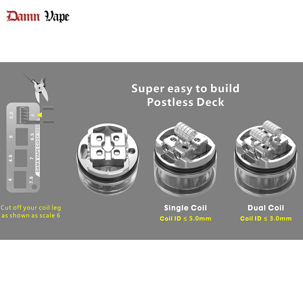 Damn Vape Nitrous RDTA Wickeldeck