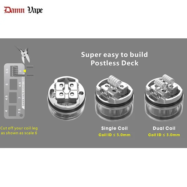 Damn Vape Nitrous RDTA - Dual Coil - Dampf-Haus Lachen