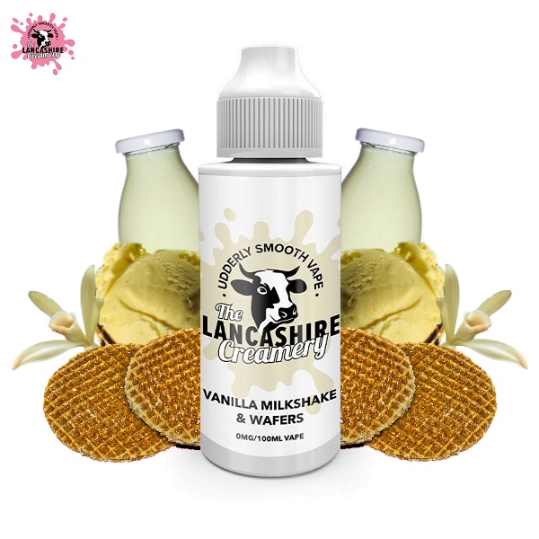 The Lancashire Creamery Vanilla Milkshake Wafers E-Liquid