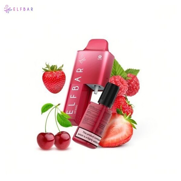 Elfbar AF5000 Strawberry Raspberry Cherry Ice Disposable Vape