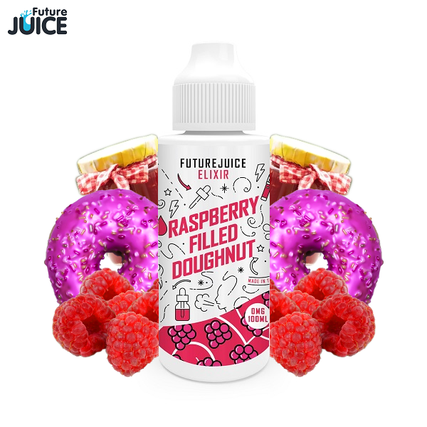 Future Juice Elixir Raspberry Filled Doughnut Liquid 01 Future Juice Elixir Raspberry Filled Doughnut E-Liquid