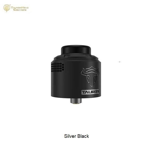 THC Tauren Vortex 30 RDA Silver Black